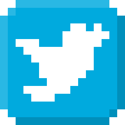 Twitter bead pattern, 16 by 16 beads