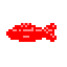 swedish fish bead pattern, 32 by 32 beads