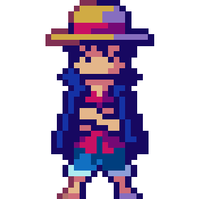 Luffy Pixel Art Pixel Art Simplepixelart Com