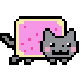 Nyan Cat Pixel Art - Pixel Art - simplepixelart.com