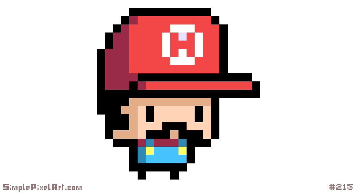 Mr.Mario - 22x22 Pixel Art by anonymous_1596th - simplepixelart.com