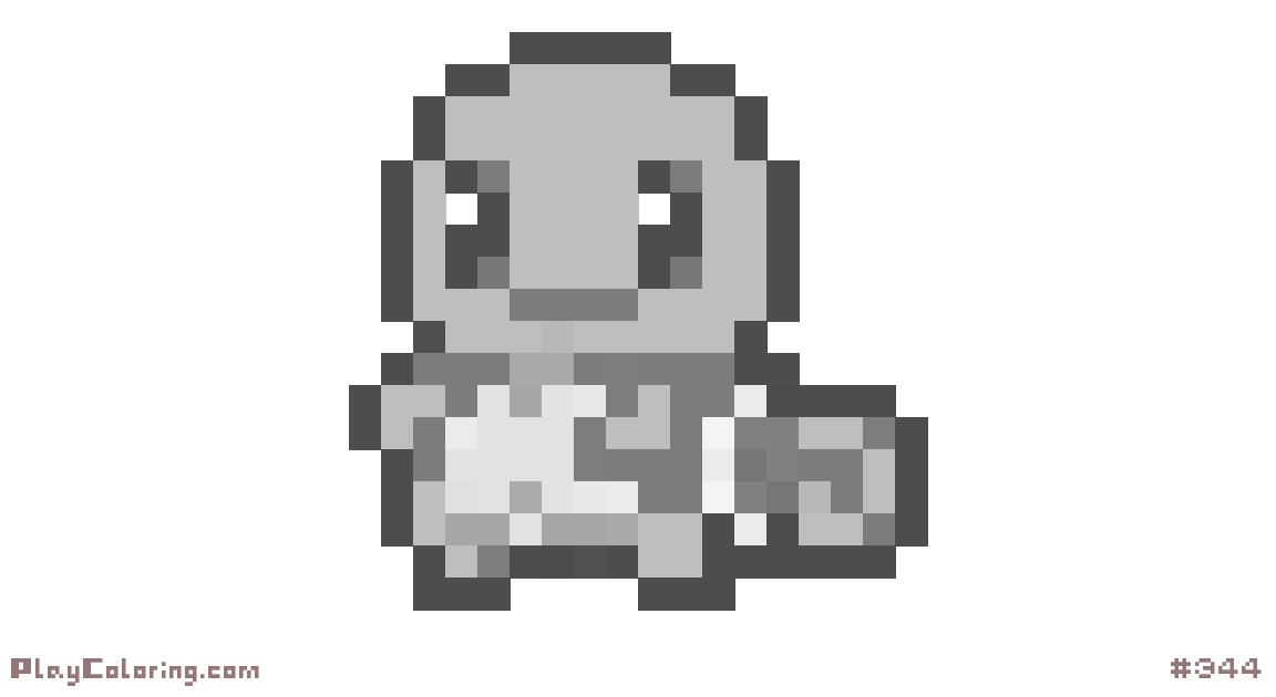 Squirtle X Pixel Art By Foxblack Simplepixelart Com