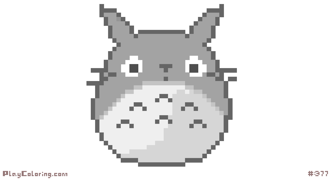 Totoro Pixel Art Pixel Art