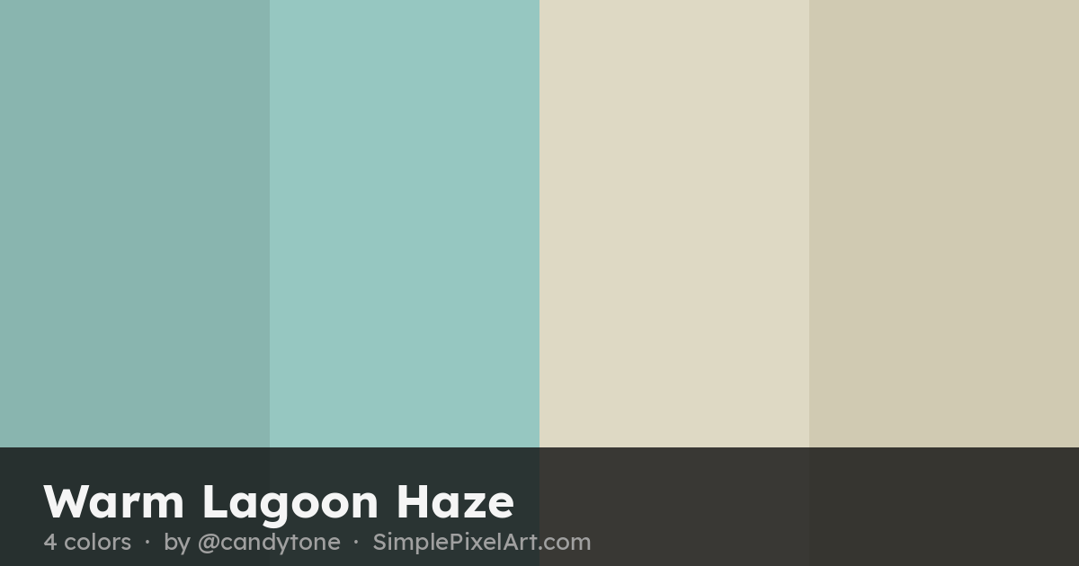 Warm Lagoon Haze Color Palette by candytone — 4 Colors & Hex Codes ...