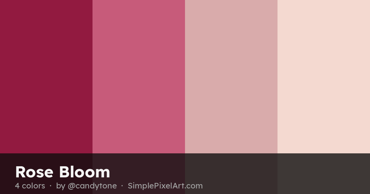 Rose Bloom Color Palette by candytone — 4 Colors & Hex Codes ...