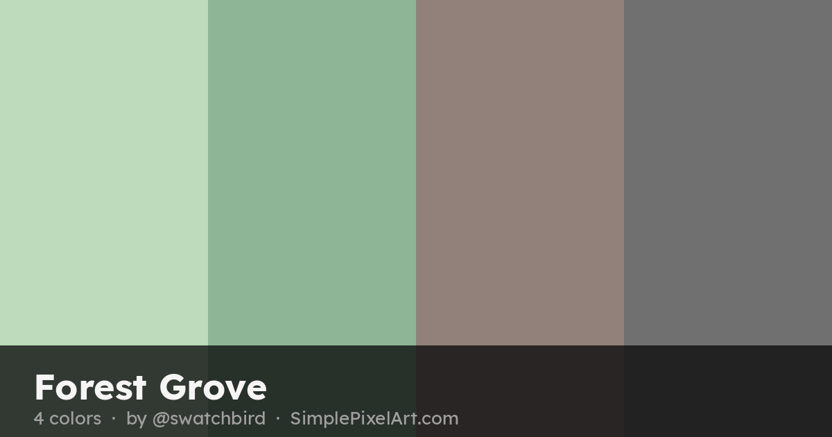 Forest Grove Color Palette by swatchbird — 4 Colors & Hex Codes ...