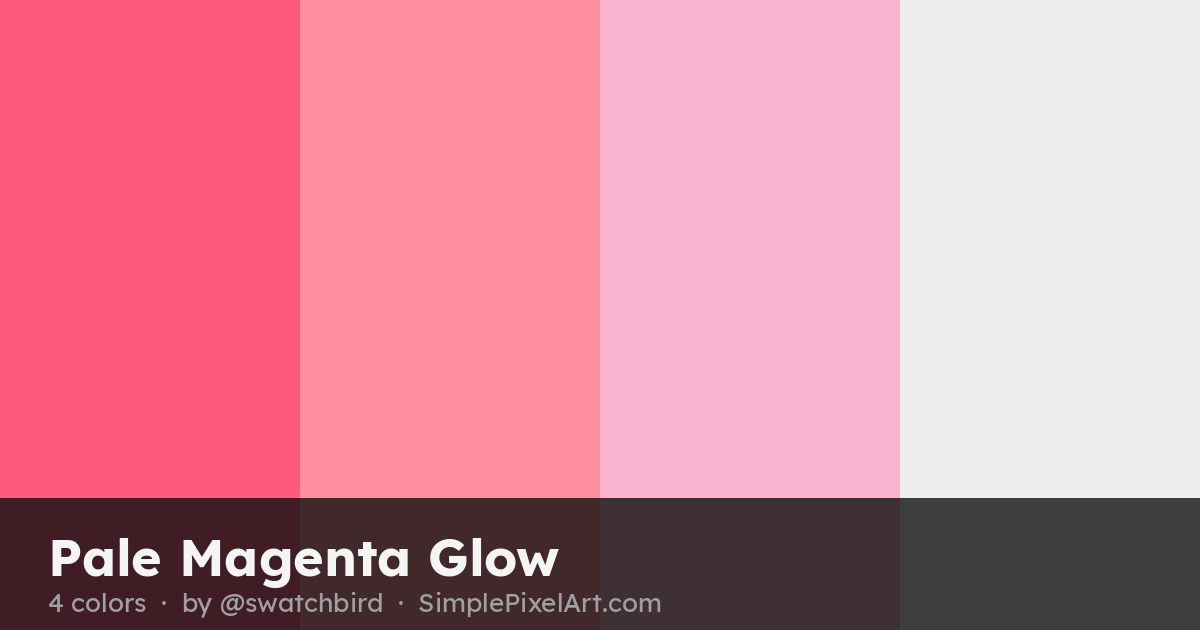 Pale Magenta Glow Color Palette by swatchbird — 4 Colors & Hex Codes ...