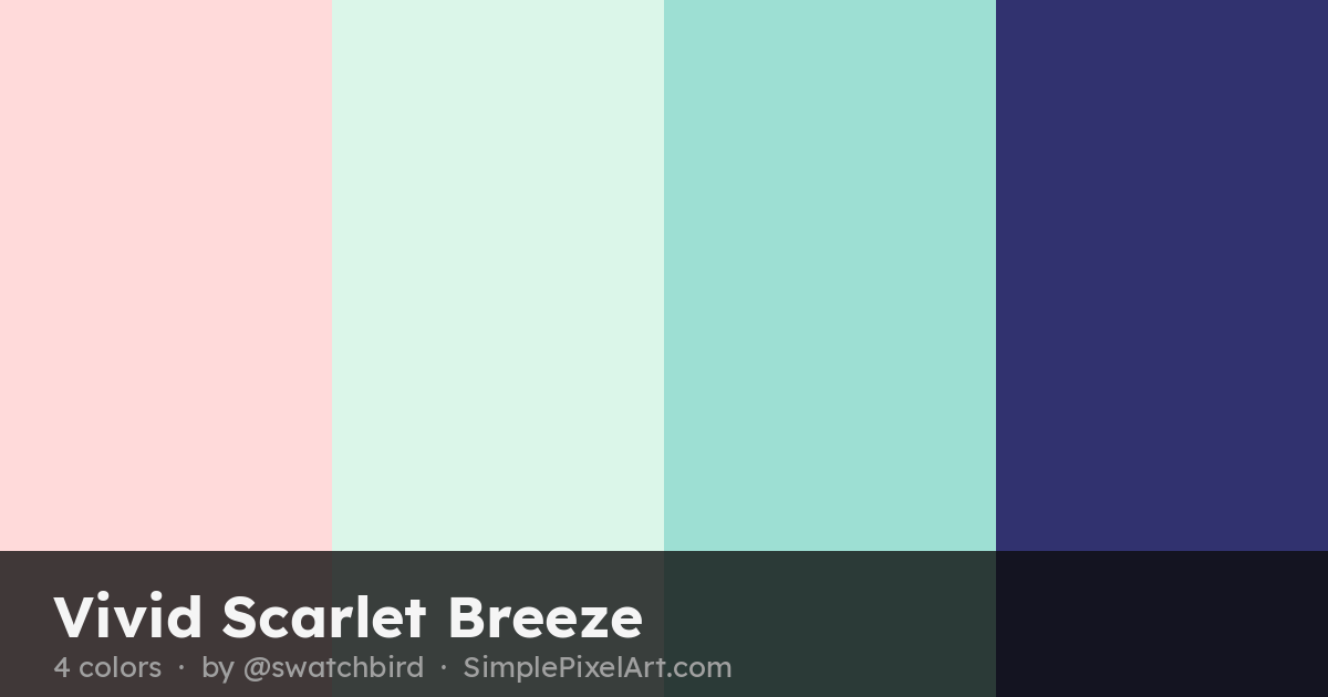 Vivid Scarlet Breeze Color Palette by swatchbird — 4 Colors & Hex Codes ...