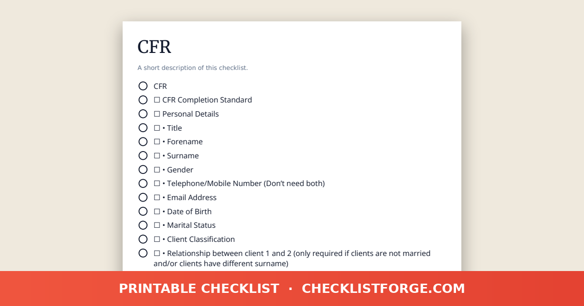 CFR