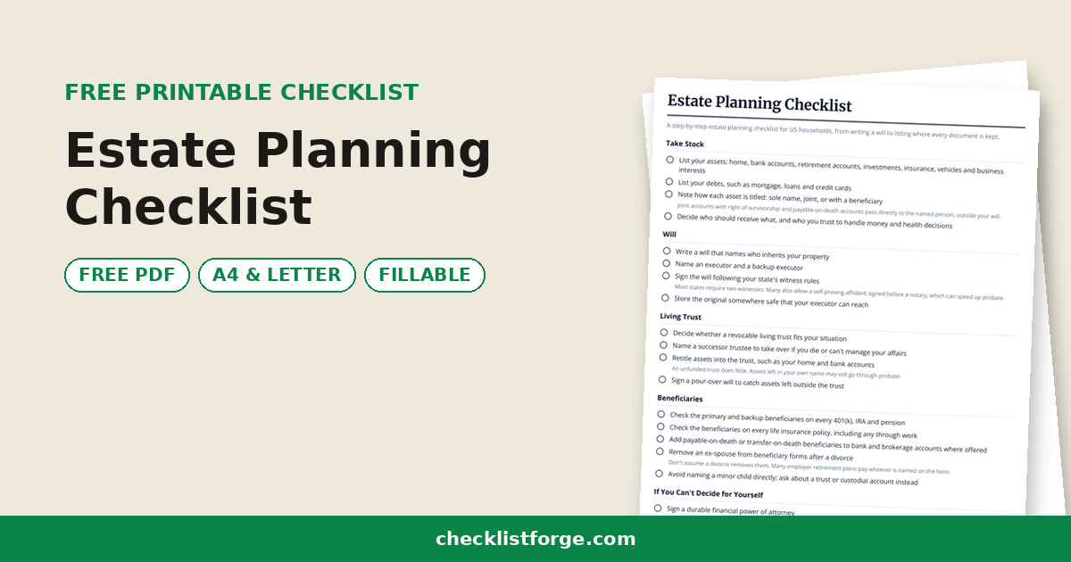 Estate Planning Checklist