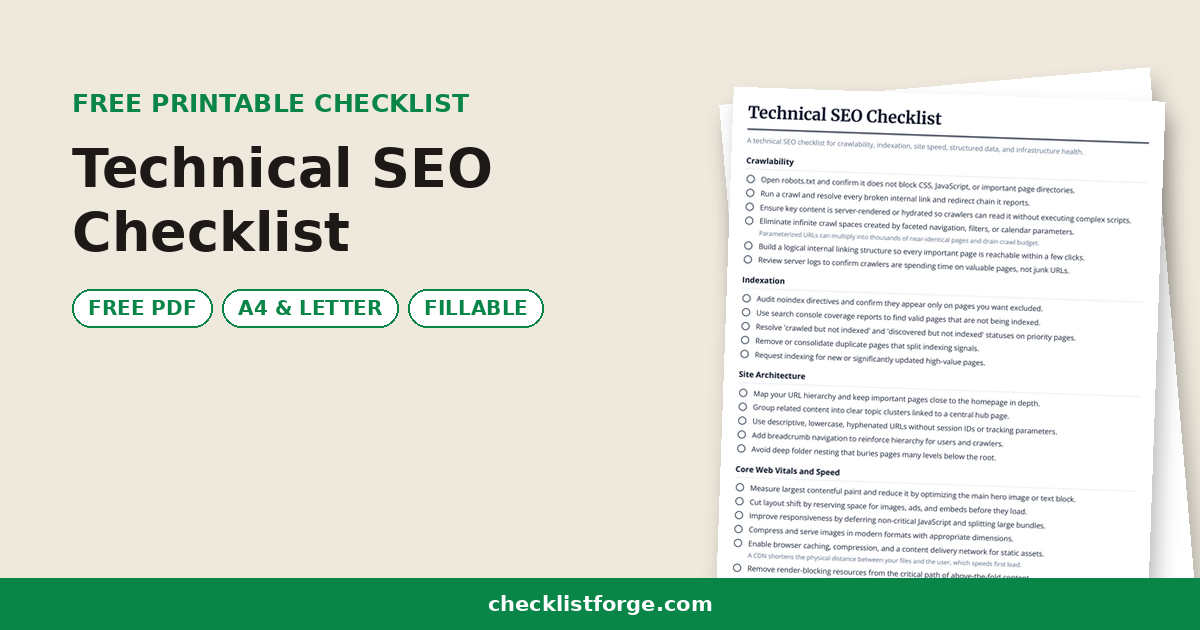 Technical SEO Checklist