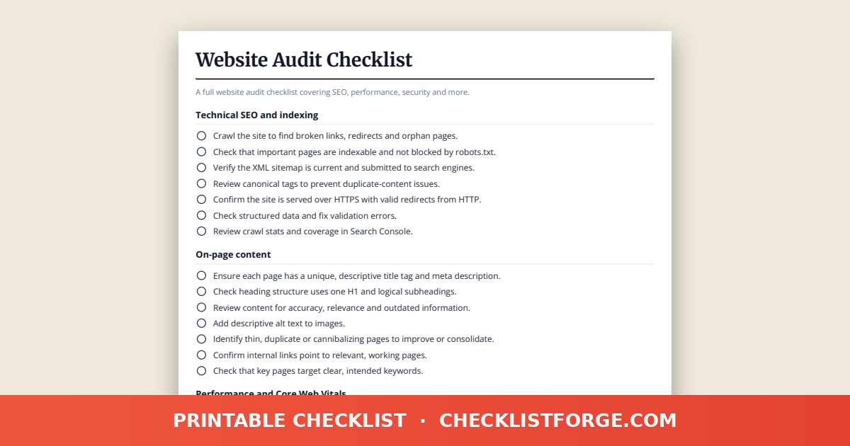 Post Audit Example IT Disaster Recovery Checklist: Plan, Backup, Test