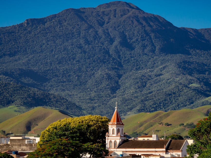 Two Major Rivers Flow Side-By-Side Without Mixing For Miles In Brazil